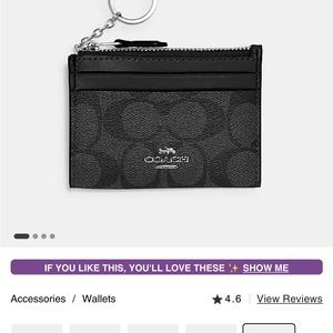 🖤🤍🧡NWT COACH CC HOLDER SKINNY MINI 🖤🤍🧡